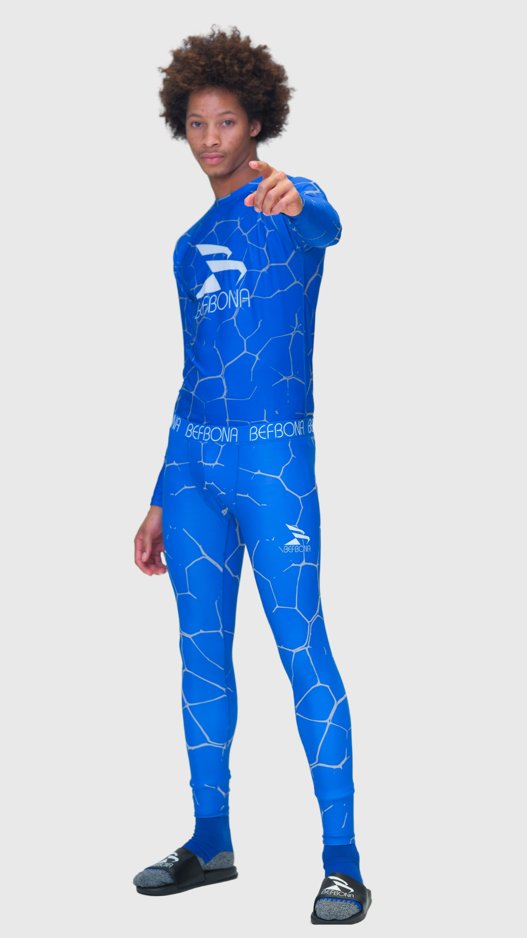 PEAK PERFORMANCE COMPRESSION PANTS (CRACKED BLUE)