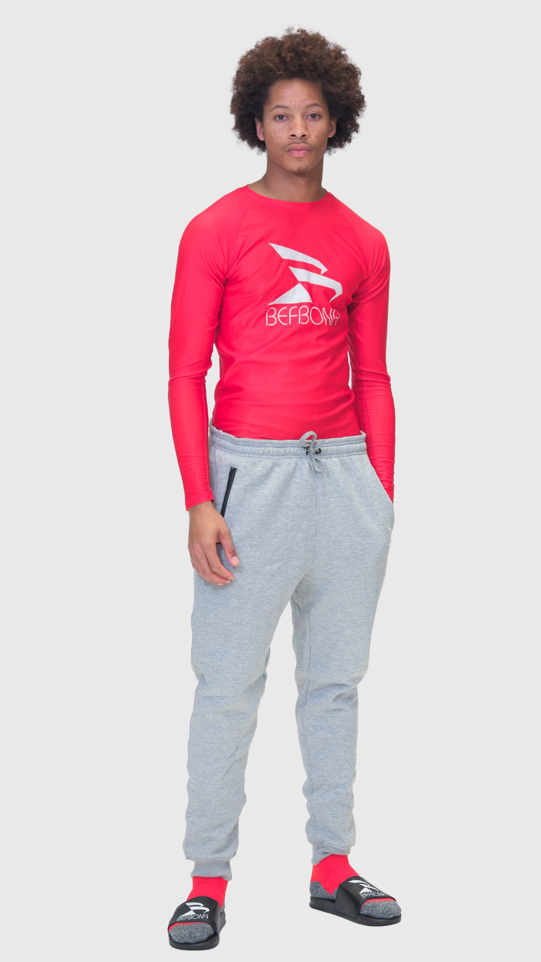 LIMITLESS COMPRESSION LONG SLEEVE TOP (RED)