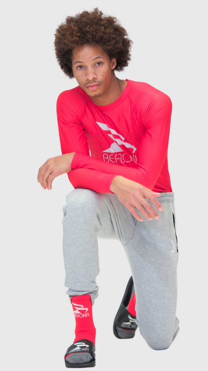 LIMITLESS COMPRESSION LONG SLEEVE TOP (RED)