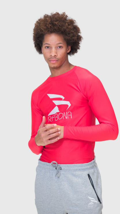 LIMITLESS COMPRESSION LONG SLEEVE TOP (RED)