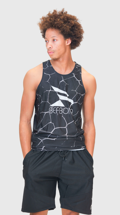 PEAK PERFORMANCE COMPRESSION TANK TOP (CRACKED BLACK)