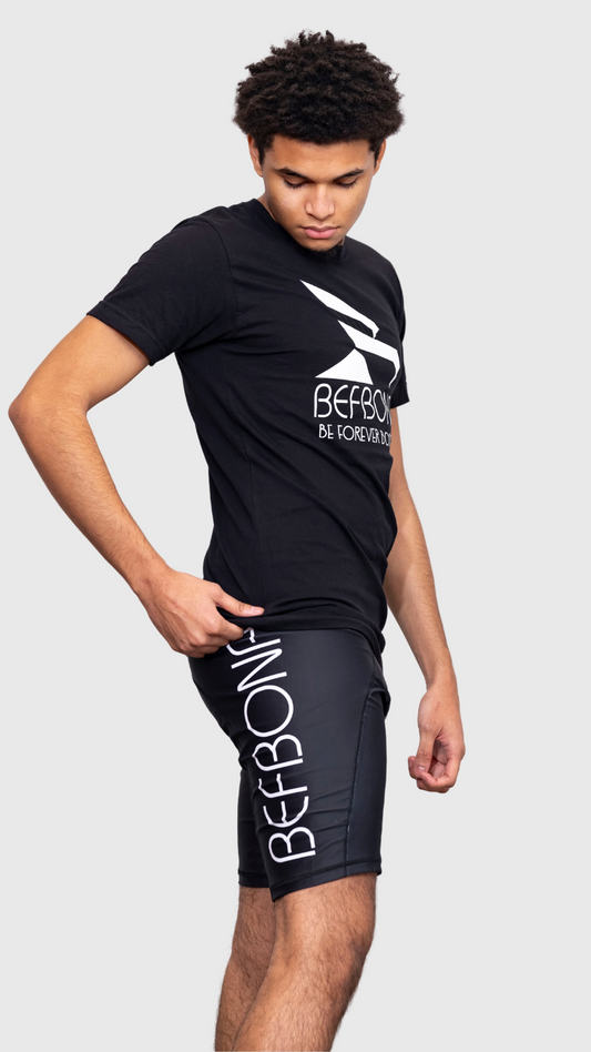 SIGNATURE COMPRESSION SHORTS (BLACK)